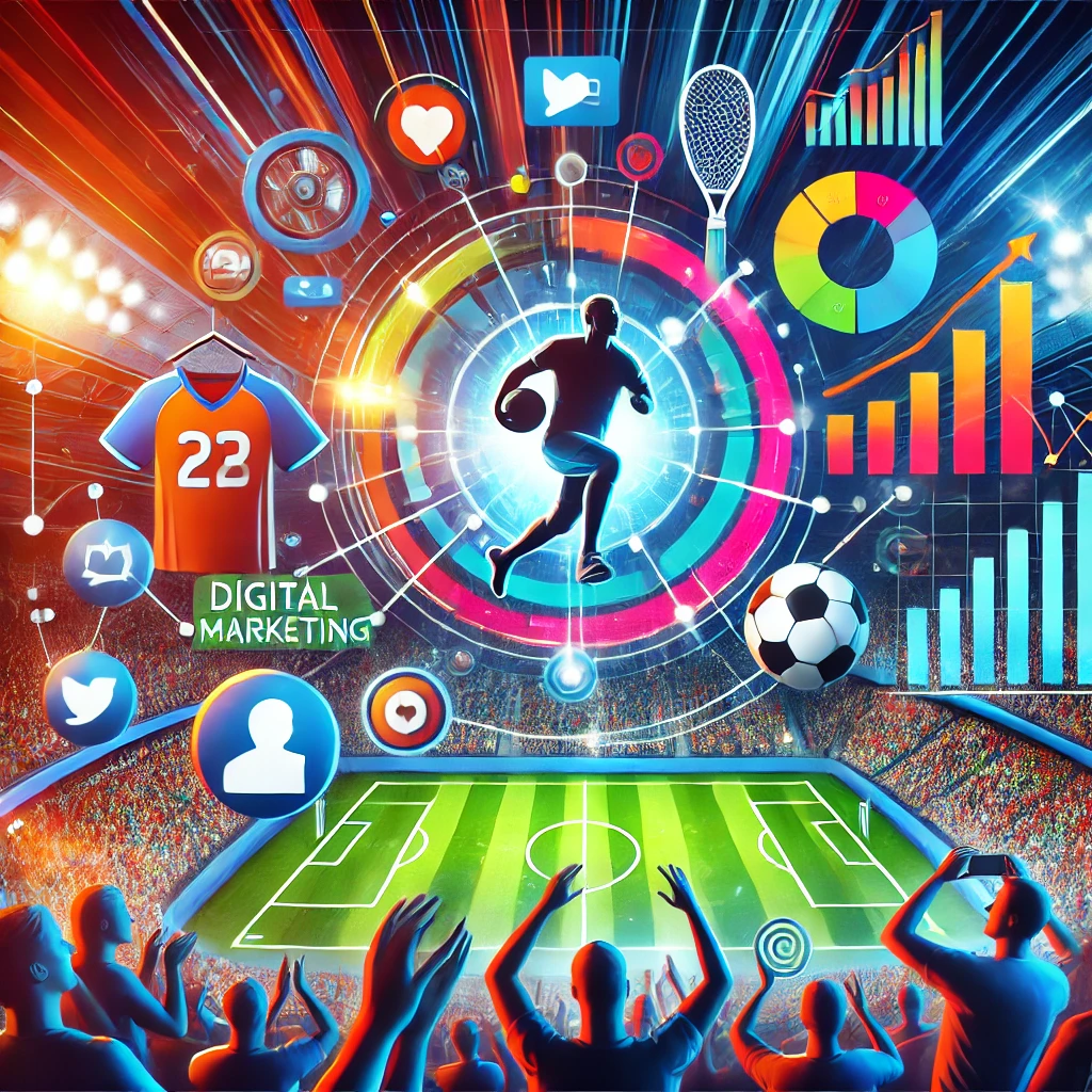 Soccer, rugby, golf. The busy image represents the mystery behind what is sports marketing?